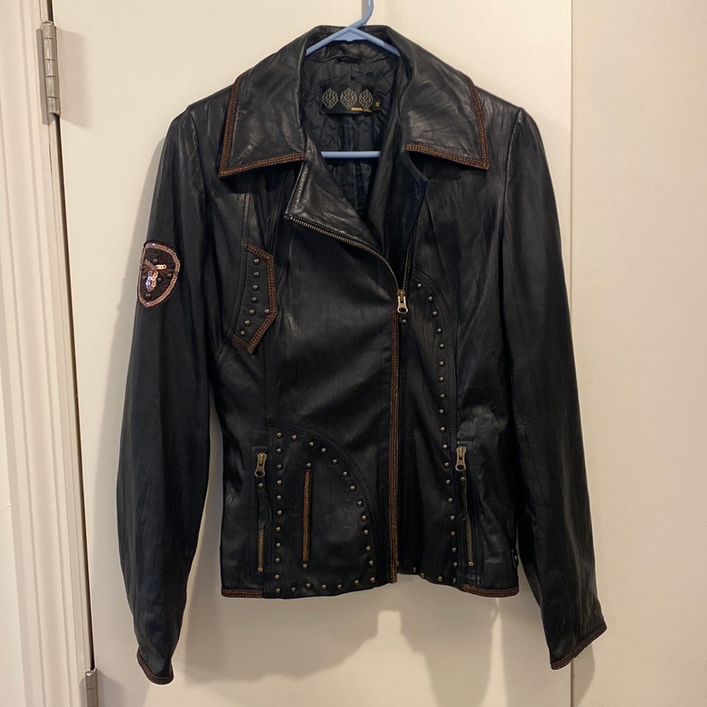 Italian monte‎ catini leather jacket